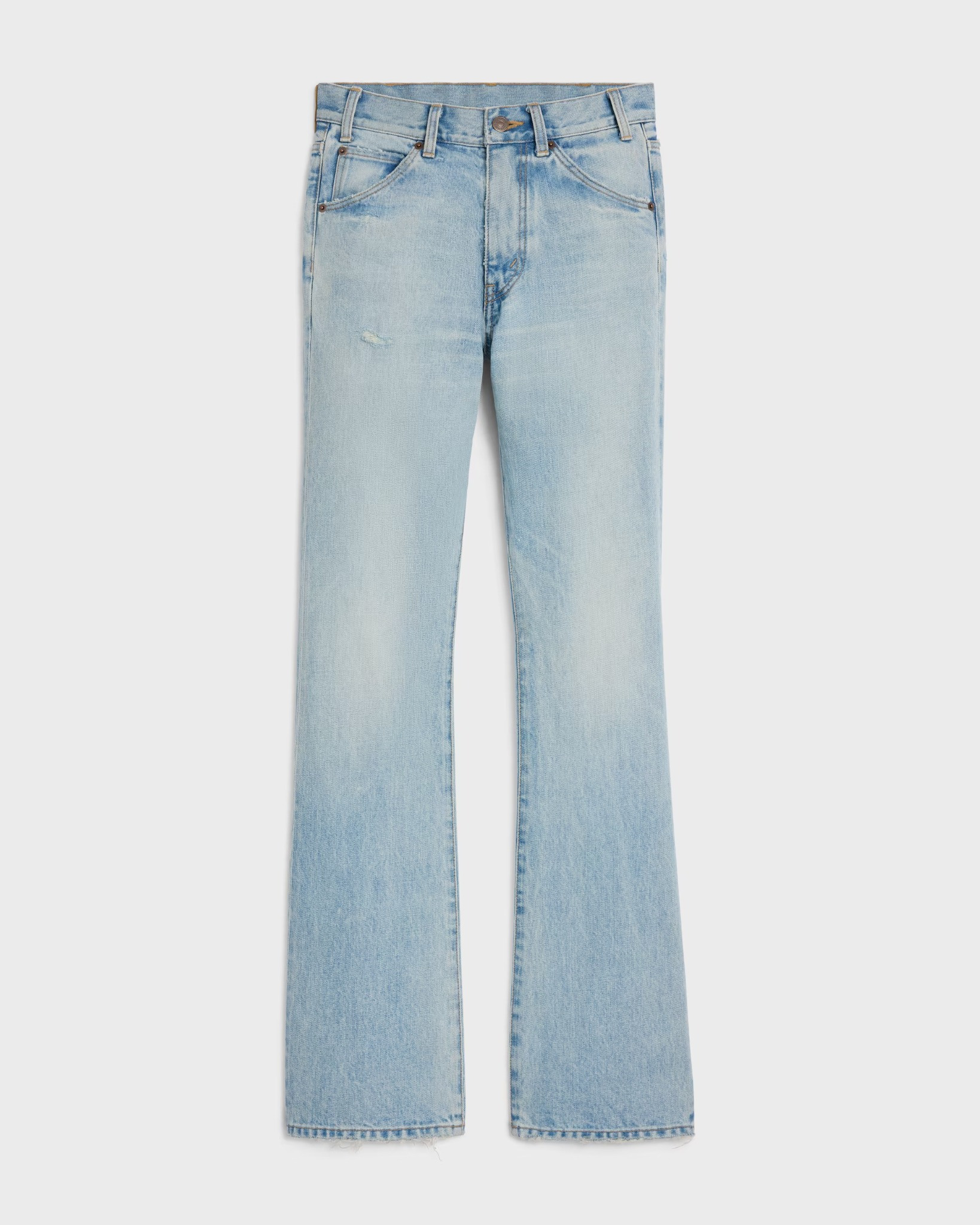 Dylan flared jeans in rider wash denim in Rider wash