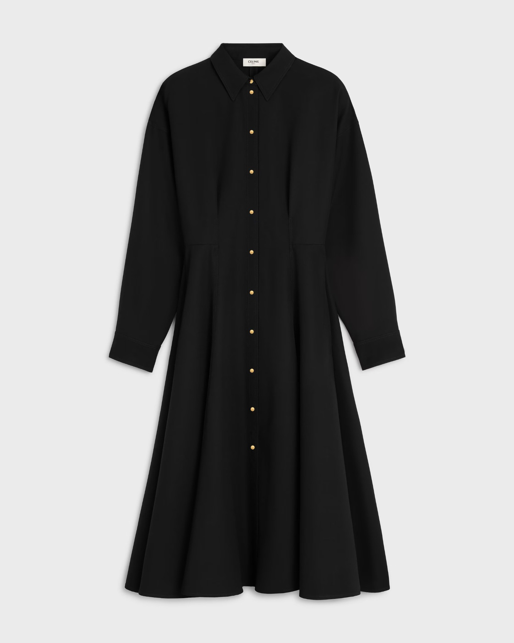 Dress in wool in Black